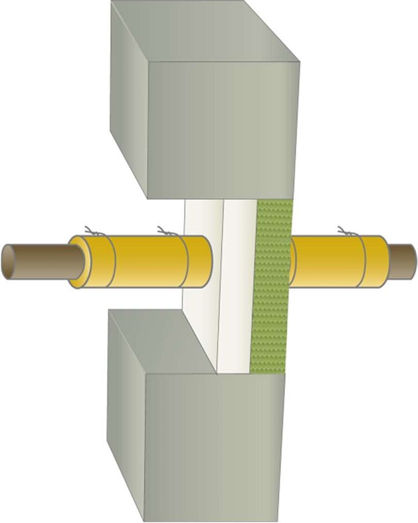 Protecta EX Mortar Concrete Wall Metal Pipe CI Backed - Firestop